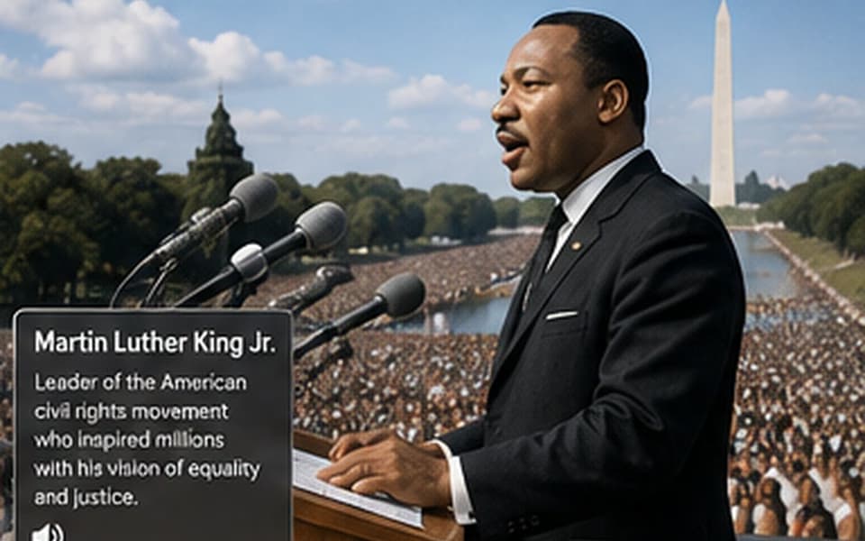 Immersive famous personality project